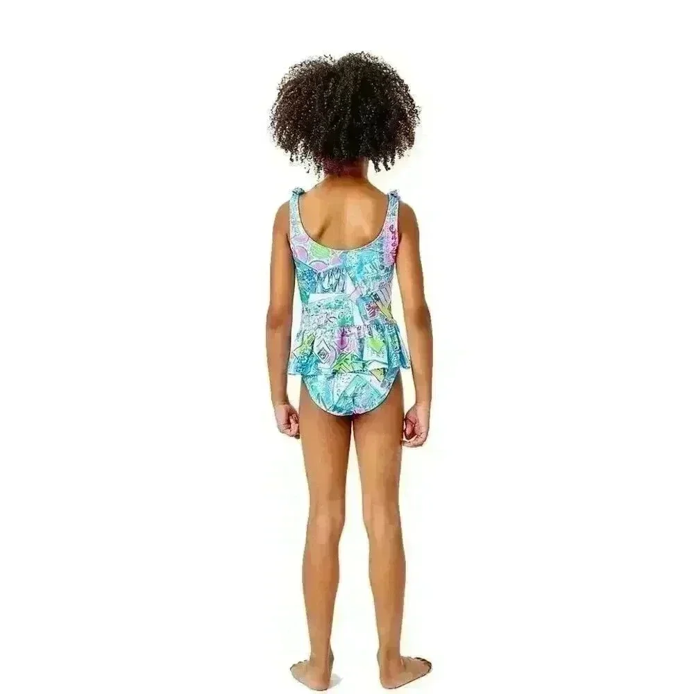 Girl's UPF 50+ Vossie Swimsuit |‎ Size 10 - Lilly Pulitzer